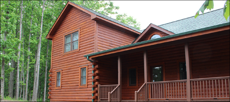 Log Home Staining in Glade Spring, Virginia