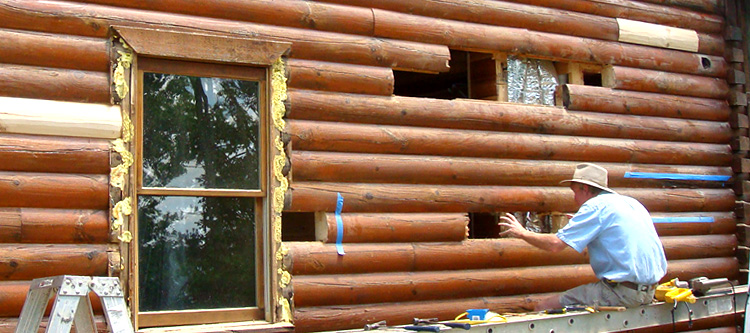 Log Home Repair Damascus, Virginia