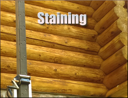  Washington County, Virginia Log Home Staining